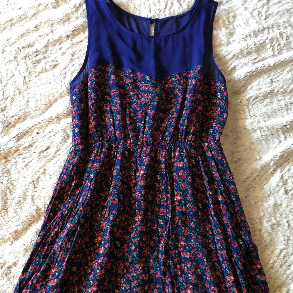 Forever21 Navy Blue Sleeveless Dress